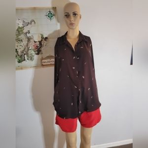 Le Chateau Button Down Shirt size 10